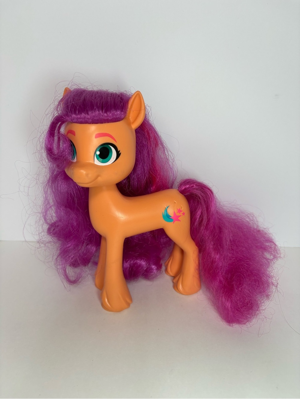 My Little Pony Sunny Starscout Figure 6.5” Orange Pony Brushable Hair G5 2021